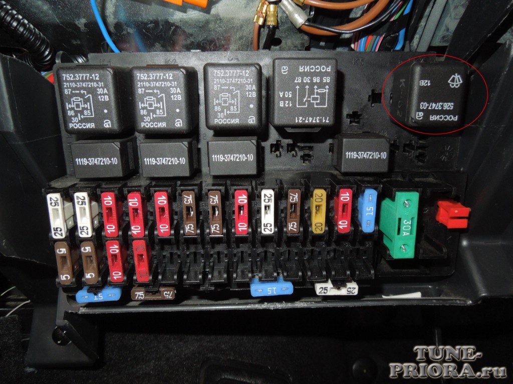 Изменение режима работы дворников на приоре
